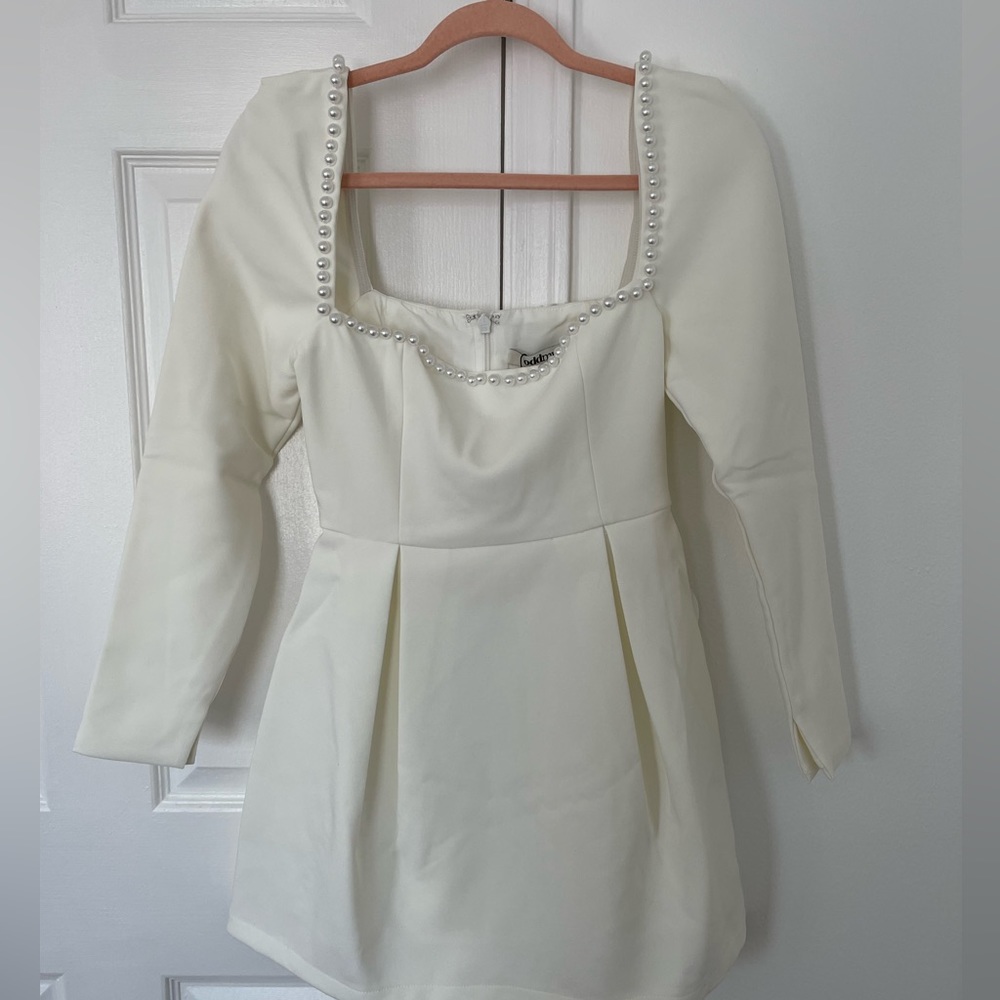 Odd Muse London White Pearl Dress